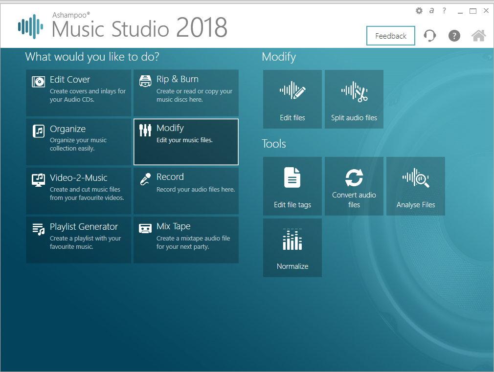 Ashampoo Music Studio 2018免费版下载,Ashampoo Music Studio