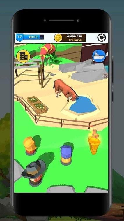 闲置动物园3d动物公园大亨最新版(idle zoo 3d animal park tycoon)下载,动物园游戏,经营游戏,动物公园大亨
