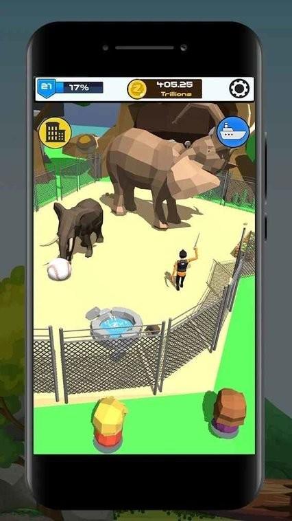 闲置动物园3d动物公园大亨最新版(idle zoo 3d animal park tycoon)下载,动物园游戏,经营游戏,动物公园大亨